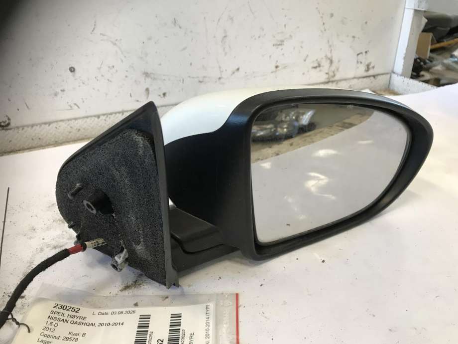 Speil høyre til Nissan Qashqai, 2010-2014 (Type I, Fase 2)