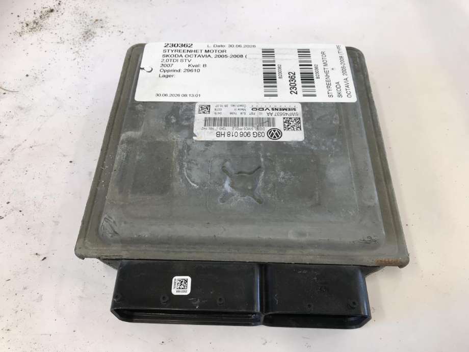 Styreenhet motor til Škoda Octavia 2005-2008 (Type II, Fase 1)  (SIEMENSVDO|03G906018HB|)