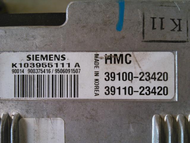 Styreenhet motor til Hyundai Elantra 1991-1995 (Type I)  (SIEMENS|K103955111A|39100-23420|39110-23420)
