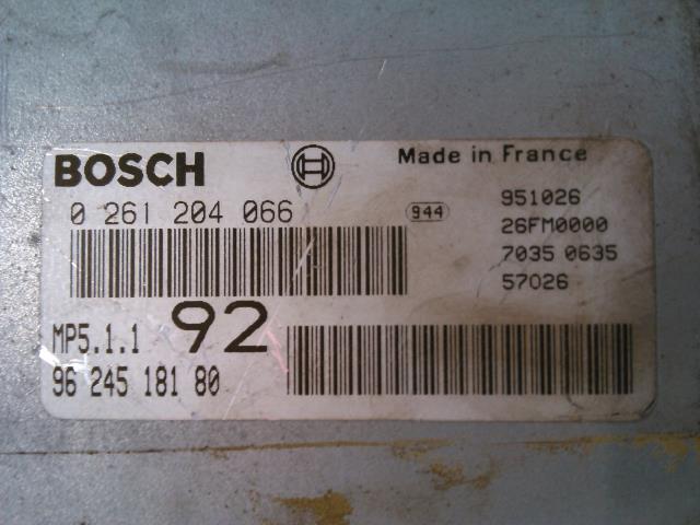 Styreenhet motor til Citroën Xantia 1993-1998 (BOSCH|0 261 204 266|9624518180|)