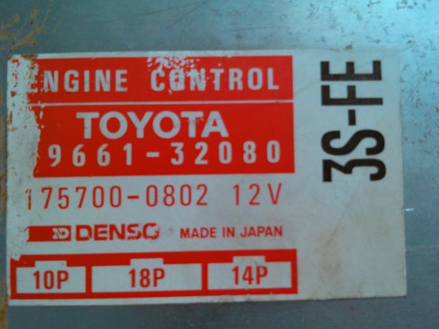 Styreenhet motor til Toyota Camry 1987-1991  (DENSO|175700-0802|9661-32080|)