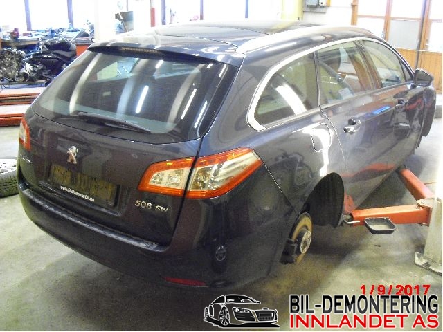 Peugeot 508 2011-2014 (Type I, Fase 1) , Motorkode: 9HL, Girkassekode: 2222 JW