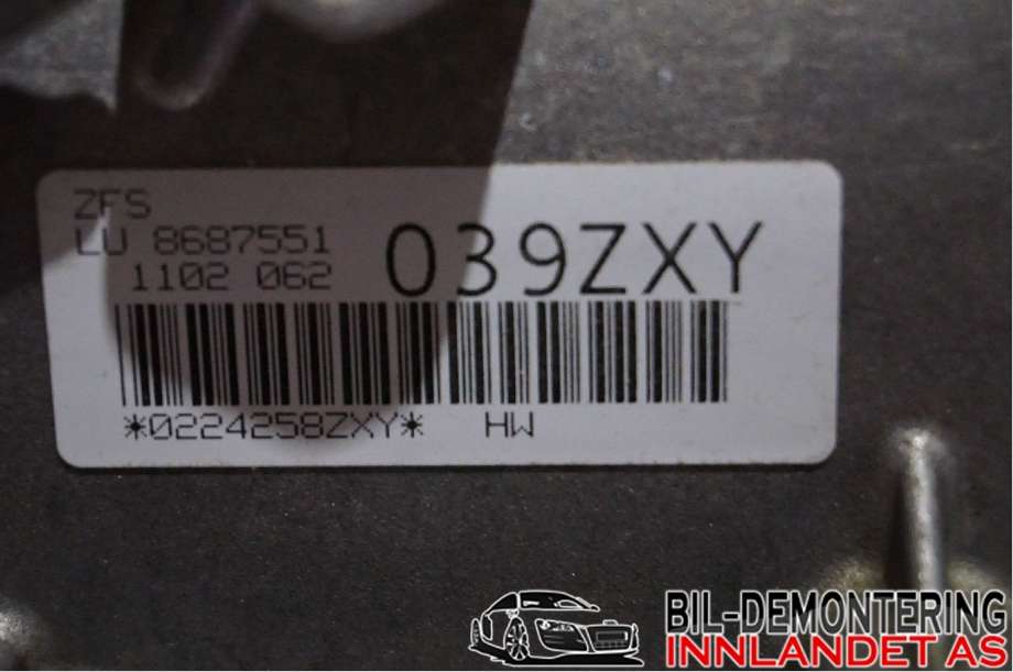Girkasse automat til BMW 5-Serie 2017-->> (G30/G31) (G30/G31) (530E HYBRID G30|24 00 9 456 607|GA8P75H - Z5K|)