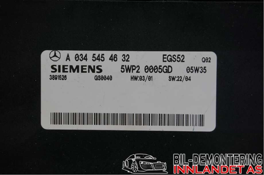 Styreenhet girkasse til Mercedes ML 1997-2005 (W163) (W163) (|5WP2 0005GD|A0345454632)