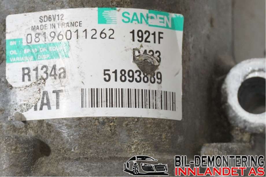 Aircondition kompressor til Fiat Doblo 2010-->> (Type II) (51803075|71792267|)