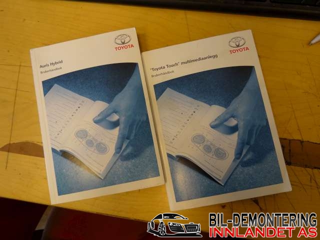 Instruksjonsbok til Toyota Auris, 2010-2012 (Type I, Fase 2)  