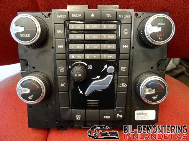 Bilstereo til Volvo V60/V60 CC, 2013-2018 (Type I, Fase 2)  (31443427)