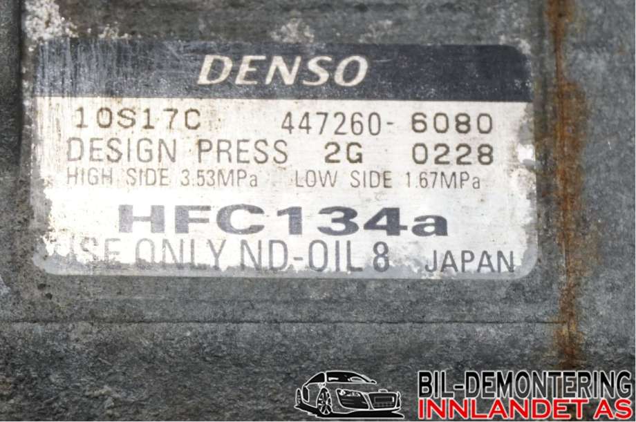 Aircondition kompressor til Honda CR-V 2002-2006 (Type II) (|447260-6080)