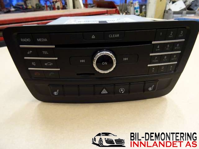 Bilstereo til Mercedes B-Klasse, 2011-2018 (W246) (W246) (A 246 900 78 15)