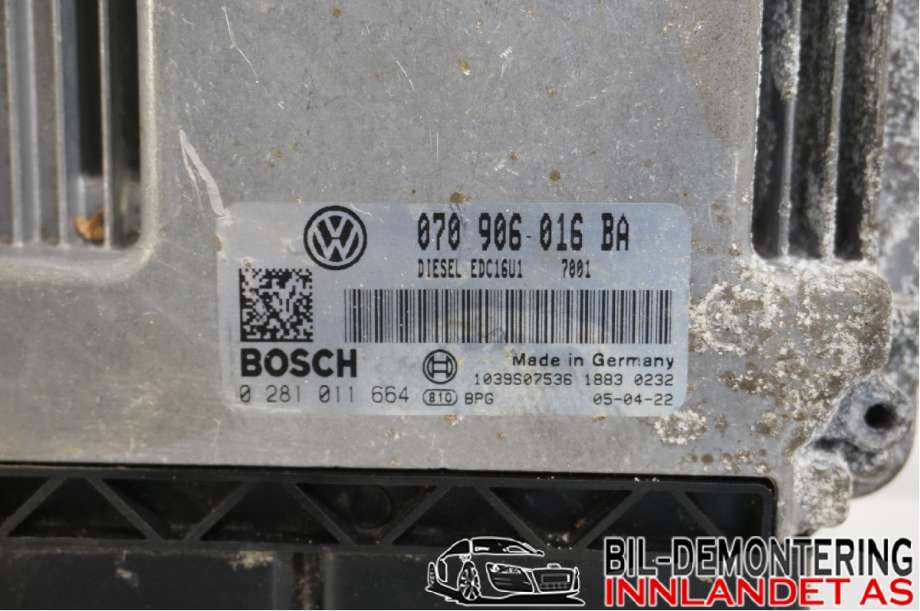 Styreenhet motor til VW Transporter / Caravelle 2003-2009 (Fase 1) (T5) (T5) (070 906 016 BA||070906016BA)