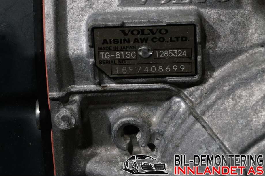 Girkasse automat til Volvo XC40 2018-2024  (VOLVO|8-AUT 4WD / TG-81SC|T18F7408699|1285324)