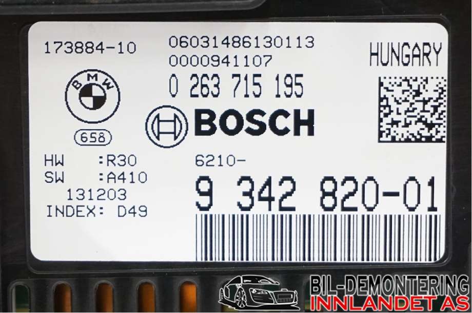 Instrumentpanel til BMW X5 2013-2018 (F15) (F15) (BMW|62 10 6 805 234|)