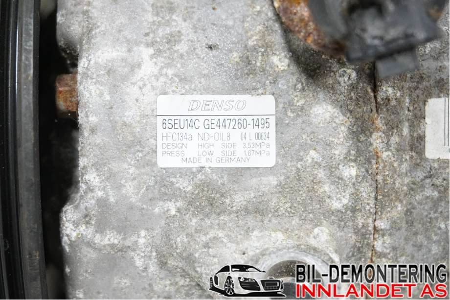 Aircondition kompressor til Toyota Avensis 2009-2015 (Type III, Fase 1)  (TOYOTA|8831002370||447260-1495)