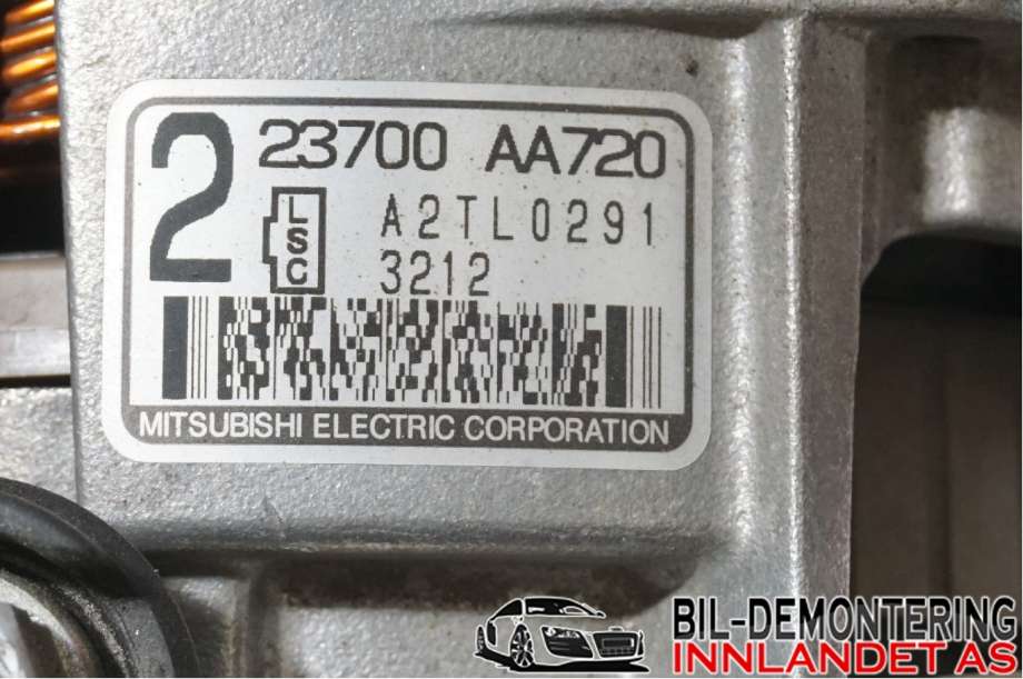 Dynamo til Subaru Impreza 2013-2017 (Type IV)  (SUBARU|23700AA720|)