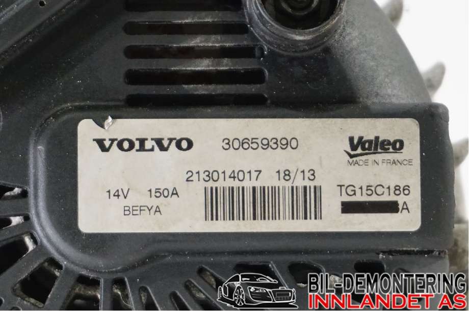 Dynamo til Volvo V60/V60 CC 2013-2018 (Type I, Fase 2)  (VOLVO|36012505||30659390)