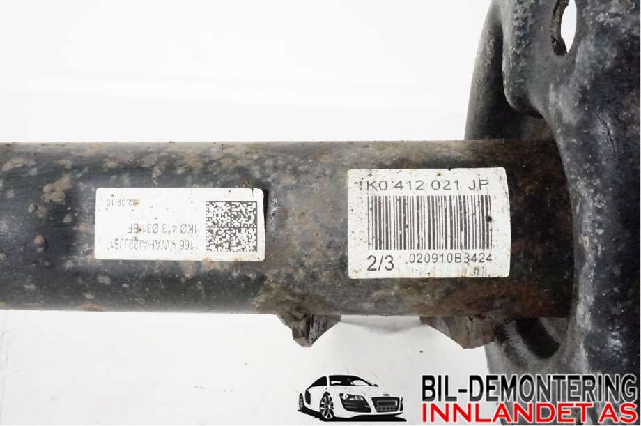 Fjærbein høyre foran til VW Golf VI 2008-2012  (VOLKSWAGEN|1K0 415 021 JP||1K0412021JP)