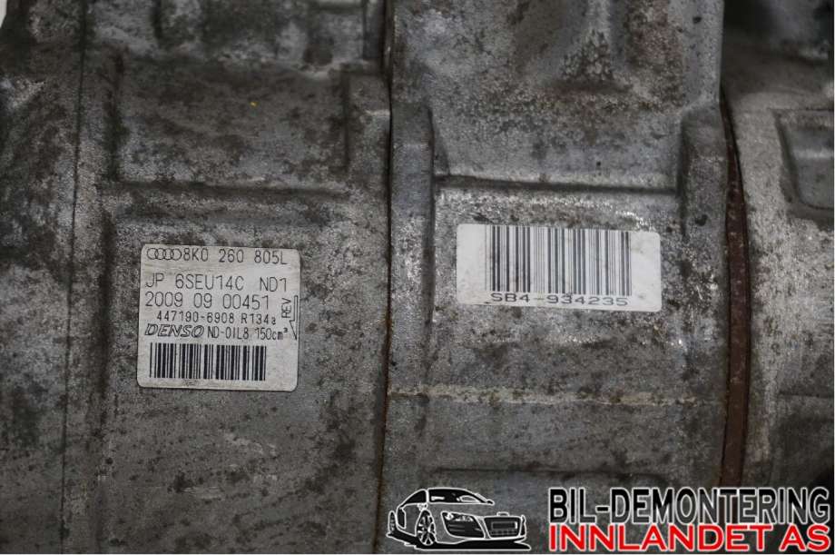 Aircondition kompressor til Audi A4, Allroad 2009-2016 (Type I) (B8) (B8) (AUDI|8K0 260 805 L|447190-6908|8K0 260 805L)