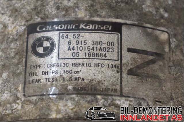 Aircondition kompressor til BMW 3-Serie 2005-2011 (E90/E91/E92/E93) (E90/E91/E92/E93) (64 52 9 182 793||6915380-08)