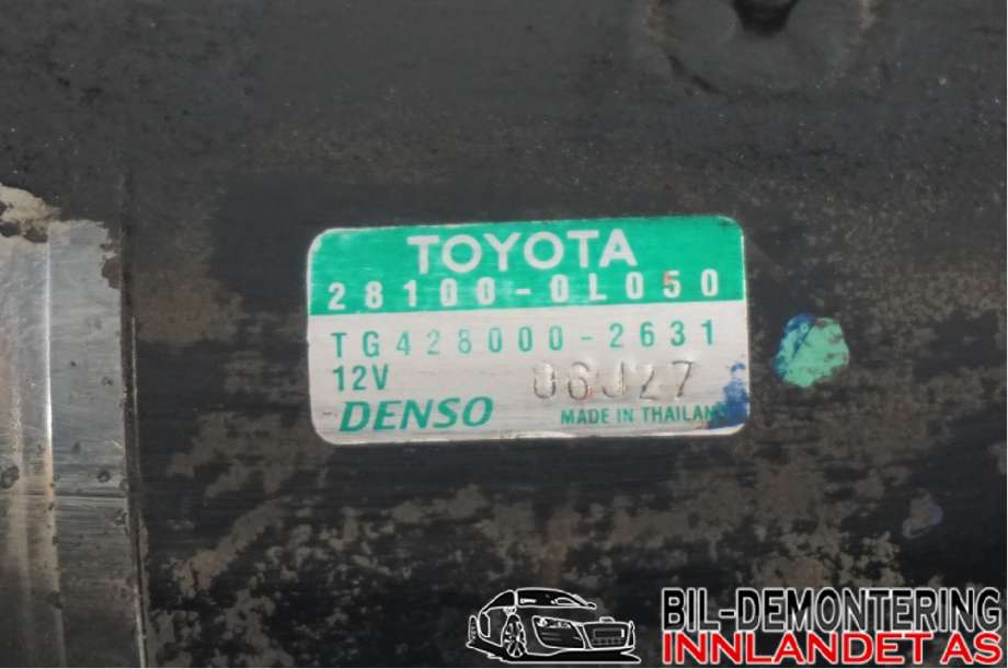 Starter diesel til Toyota Hilux 2006-2011  (TOYOTA|281000L050||28100-0L050)