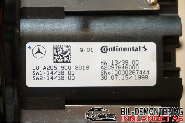 Bryter diverse til Mercedes C-Klasse 2014-2018 (Fase 1) (W205) (W205) (MERCEDES|A 205 900 59 15||A2059008018)