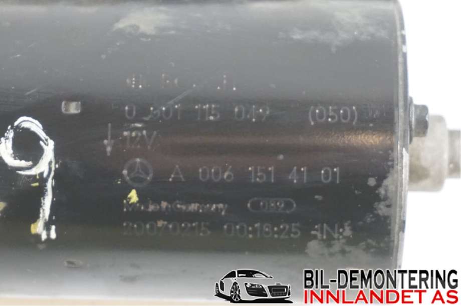 Starter diesel til Mercedes ML 2005-2011 (W164) (W164) (MERCEDES|A 006 151 41 01|0 001 115 049 (050))