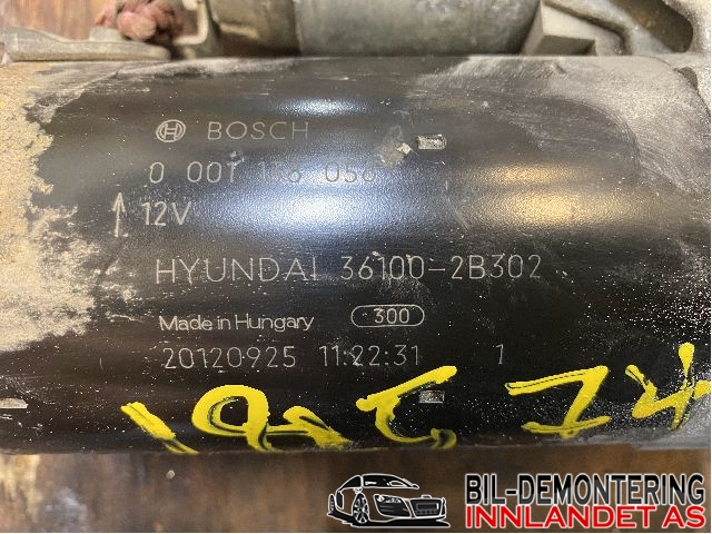 Starter til Kia Sportage 2010-2016 (Type III) (KIA|361002B302||0 001 138 056)