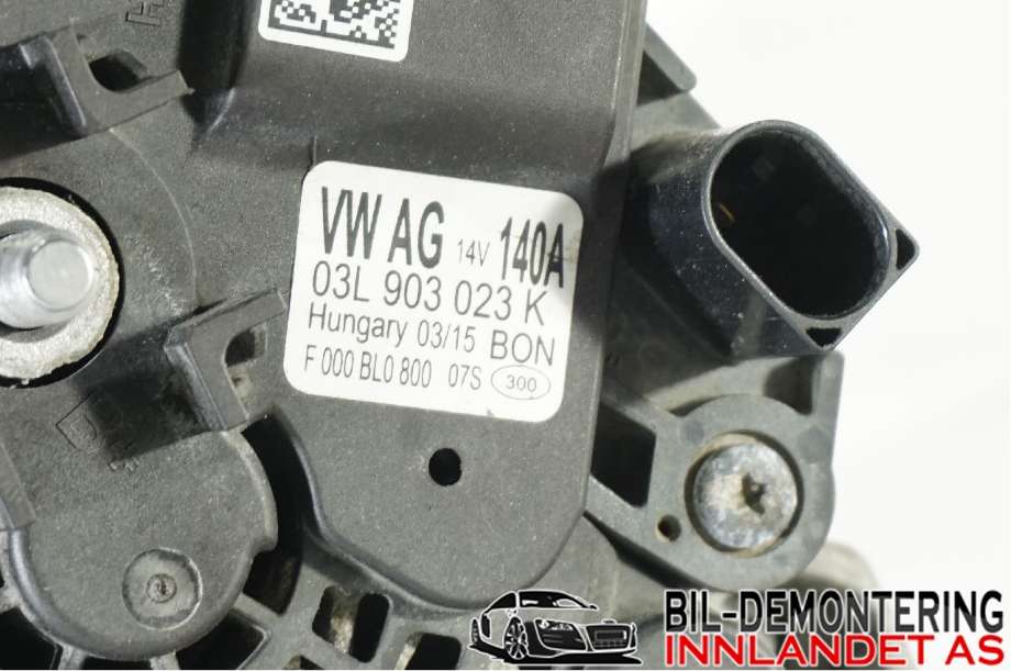 Dynamo til Škoda Octavia 2013-2016 (Type III, Fase 1)  (SKODA|03L 903 023 K|04L 903 024 S|)