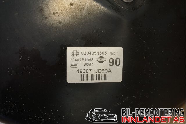 Bremsekraft-regulator bak til Nissan Qashqai 2010-2014 (Type I, Fase 2)  (NISSAN|46007JD90 A||0204051565)
