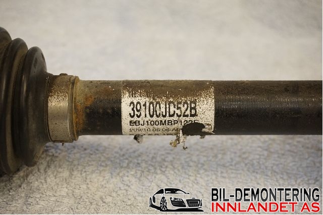 Drivaksel høyre foran til Nissan Qashqai 2010-2014 (Type I, Fase 2)  (NISSAN|39100JD52B|39100BB32B)