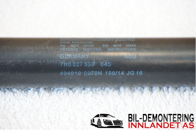 Baklukedemper til VW Transporter / Caravelle 2009-2015 (Fase 2) (T5) (T5) (VOLKSWAGEN|7H0 827 550|)