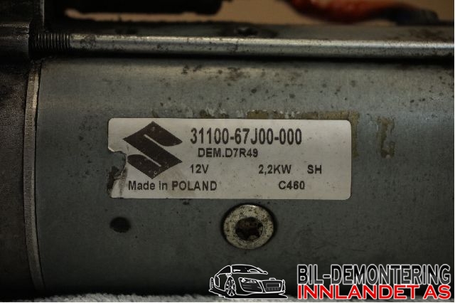 Starter diesel til Suzuki Grand Vitara 2005-2015 (Type III)  (SUZUKI|31100-67J00|)