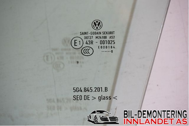 Siderute venstre foran til VW e-Golf 2017-2020 (Fase 2)  (VOLKSWAGEN||5G4.845.201.B)