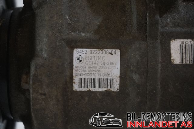 Aircondition kompressor til BMW 1-Serie 2011-2015 (Fase 1) (F20/F21) (F20/F21) (64 52 9 222 308||6452 9222308 04)