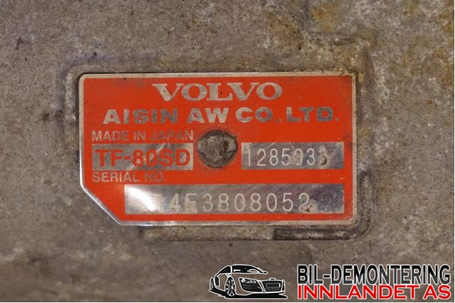 Girkasse automat til Volvo V60/V60 CC 2013-2018 (Type I, Fase 2)  (VOLVO|36050600|TF-80SD|31312609)