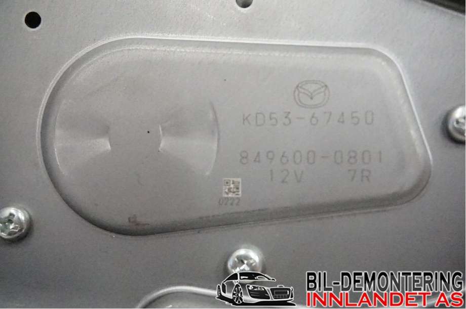 Viskermotor bakrute til Mazda CX-5 2012-2017 (Type I)  (MAZDA|KD53-67-450|)