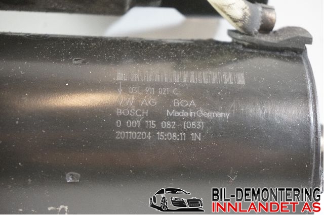 Starter diesel til Audi Q5 2008-2012 (Type I, Fase 1)  (AUDI|03L 911 021 C|03L 911 021 H)