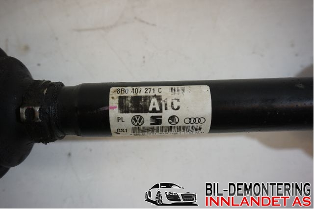 Drivaksel venstre foran til Audi Q5 2008-2012 (Type I, Fase 1)  (AUDI|8R0 407 271 C||8R0 427 271 C)