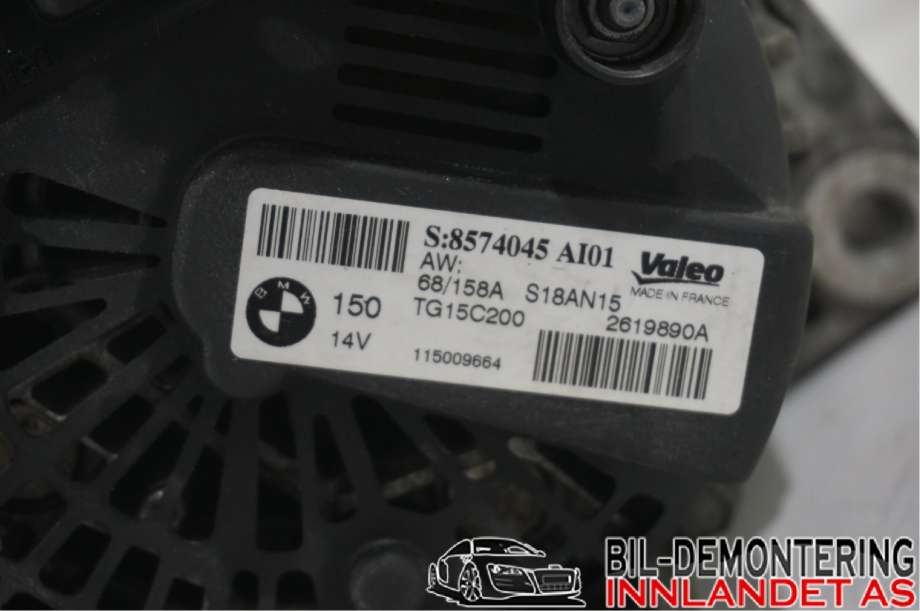 Dynamo til Toyota Avensis 2015-2019 (Type III, Fase 2)  (TOYOTA|27060YV040||2619890A)