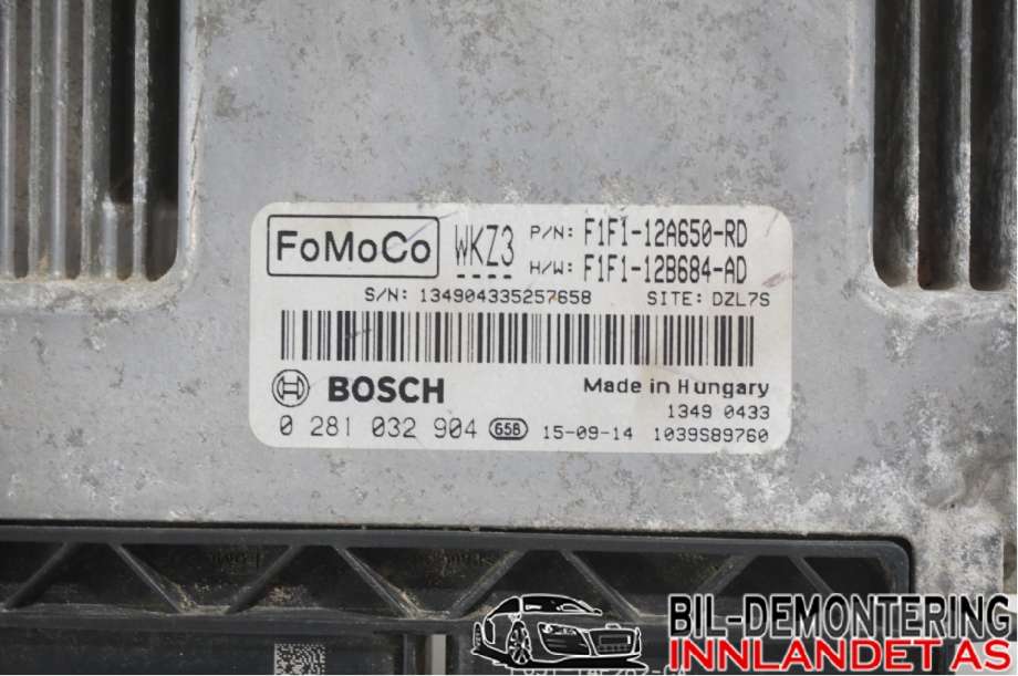 Styreenhet motor til Ford Focus 2014-2018 (Type III, Fase 2)  (FORD|RMF1F1-12A650-AD||0281032904)