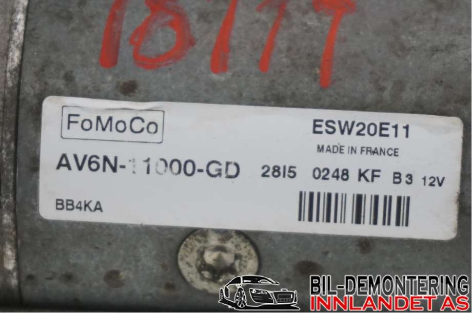 Starter diesel til Ford Focus 2014-2018 (Type III, Fase 2)  (FORD|AV6N-11000-GE||AV6N-11000-GD)