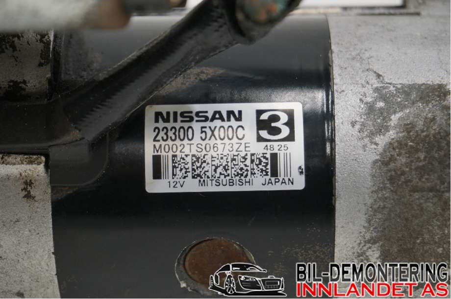 Starter diesel til Nissan Navara 2010-2015 (Fase 2) (D40) (D40) (NISSAN|233005X00C||23305X00C)