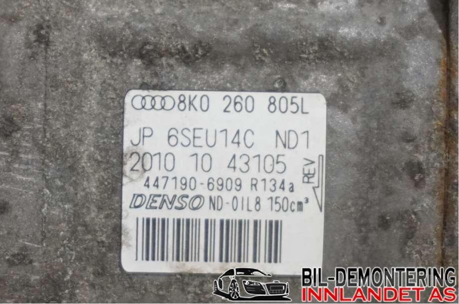 Aircondition kompressor til Audi Q5 2008-2012 (Type I, Fase 1) (AUDI|8K0 260 805 L||8K0260805L)