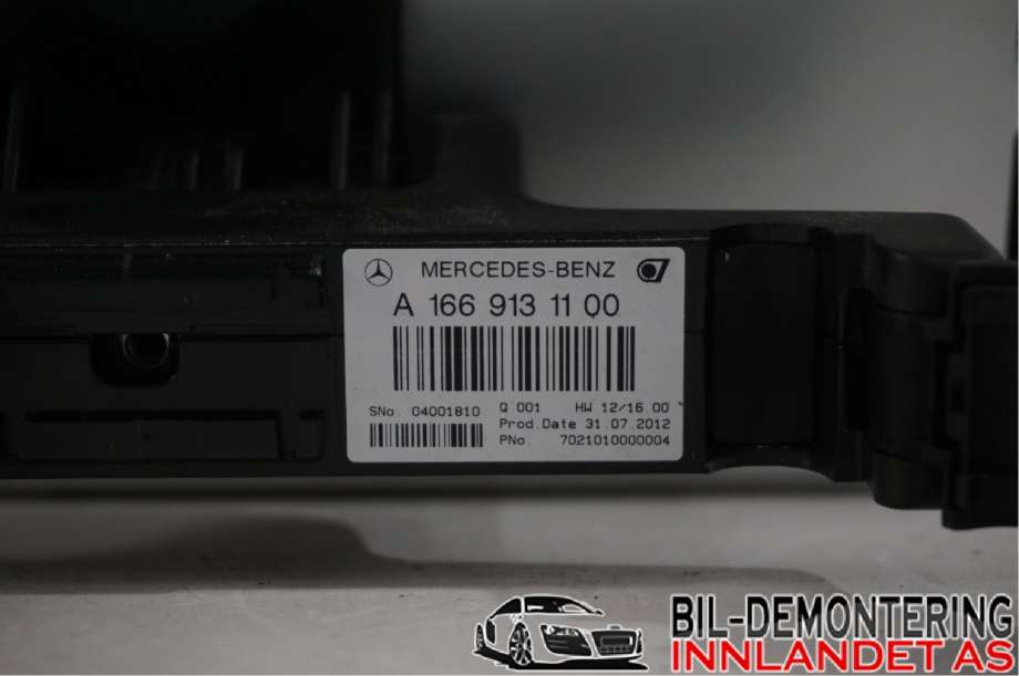 Instrument diverse til Mercedes ML 2011-2015 (Fase 1) (W166) (W166) (MERCEDES||A 166 913 11 00|A 166 820 01 51)