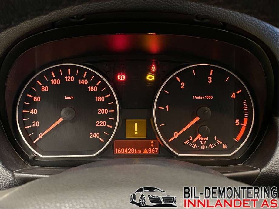 Instrumentpanel til BMW 1-Serie 2004-2011 (E81/E82/E87/E88) (E81/E82/E87/E88) (BMW|62 10 9 283 801|)