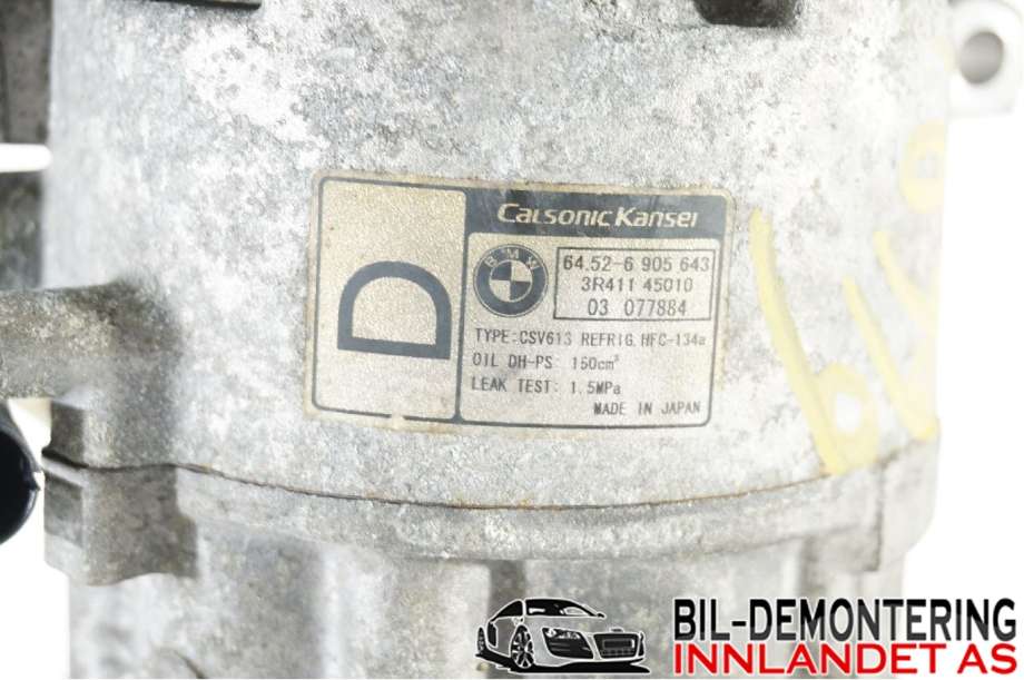 Aircondition kompressor til BMW 3-Serie 1998-2005 (E46) (E46) (BMW|64 52 9 145 353|64.52-6 905 643|3R411 45010)