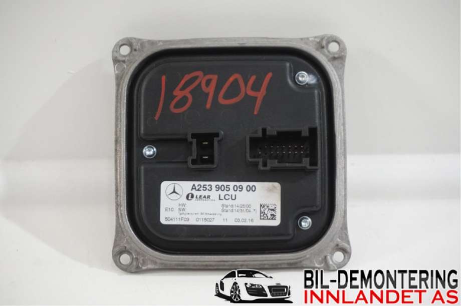 Styreenhet xenon/ballast til Mercedes GLC 2015-2022 (X253) (X253) (MERCEDES|A 253 905 09 00||A2539050900)