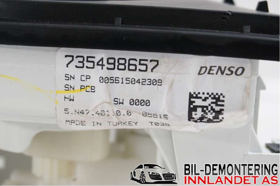 Varmeapparat betjening til Opel Combo D 2012-2018  (OPEL|95510823|005615042309|735498657)