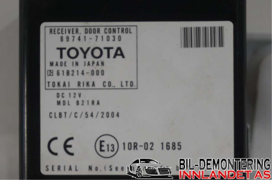 Styreenhet sentrallås til Toyota Hilux 2006-2011 (TOYOTA|8974171030||89741-71030)