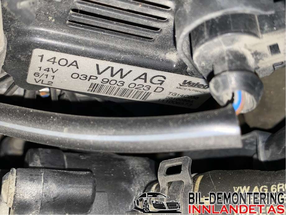 Dynamo til VW Polo 2009-2014 (Type V, Fase 1)  (VOLKSWAGEN|03P 903 023 D|03P 903 023 DX)