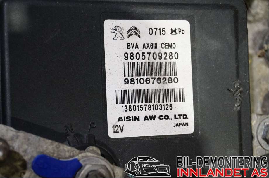 Girkasse automat til Peugeot 308 2013-2021 (Type II)  (16 373 099 80|)